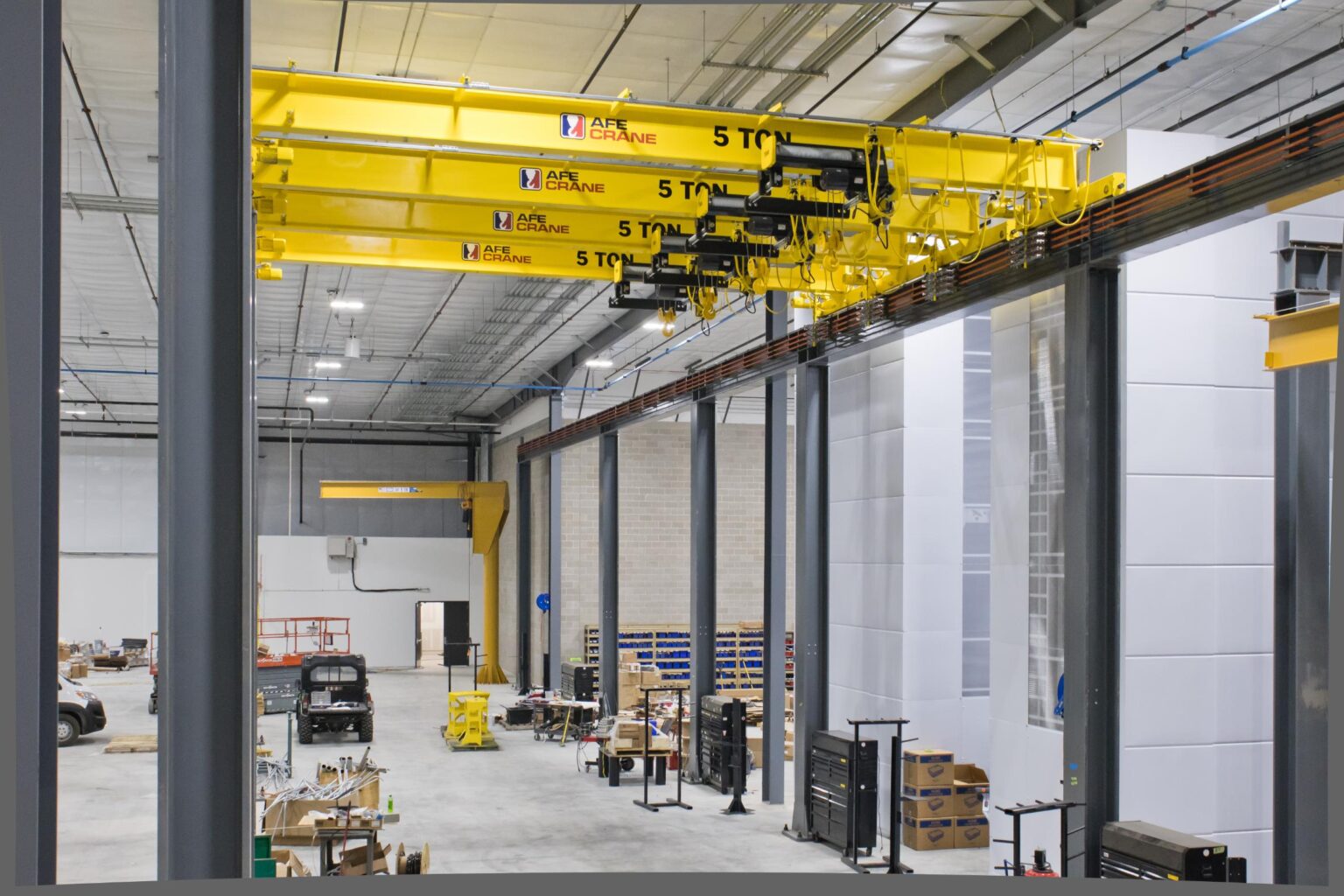 5 Ton Top Running Single Girder Bridge Cranes on Freestanding Runway