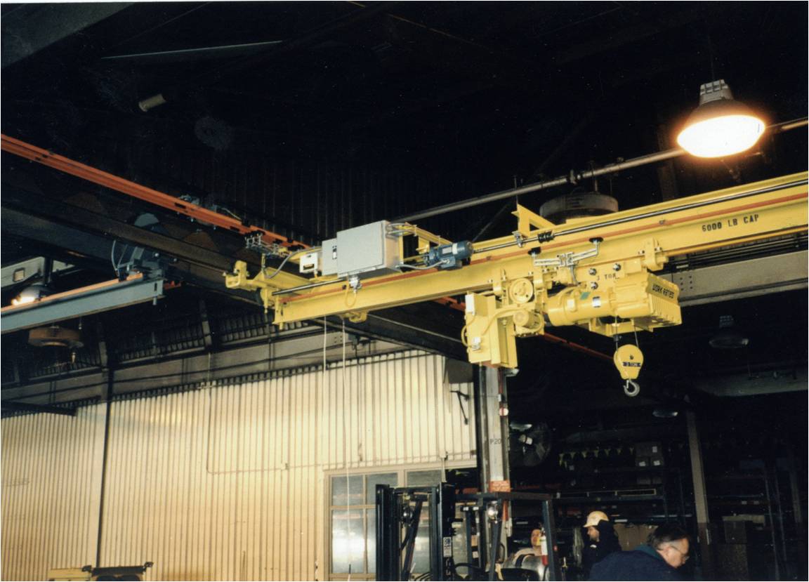 Interlock Transfer Bridge Crane to Monorail