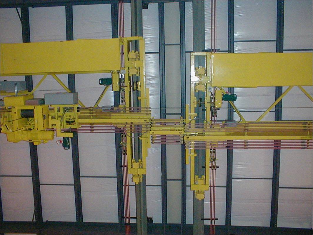 Interlock Transfer Bridge Cranes with Transfer Section