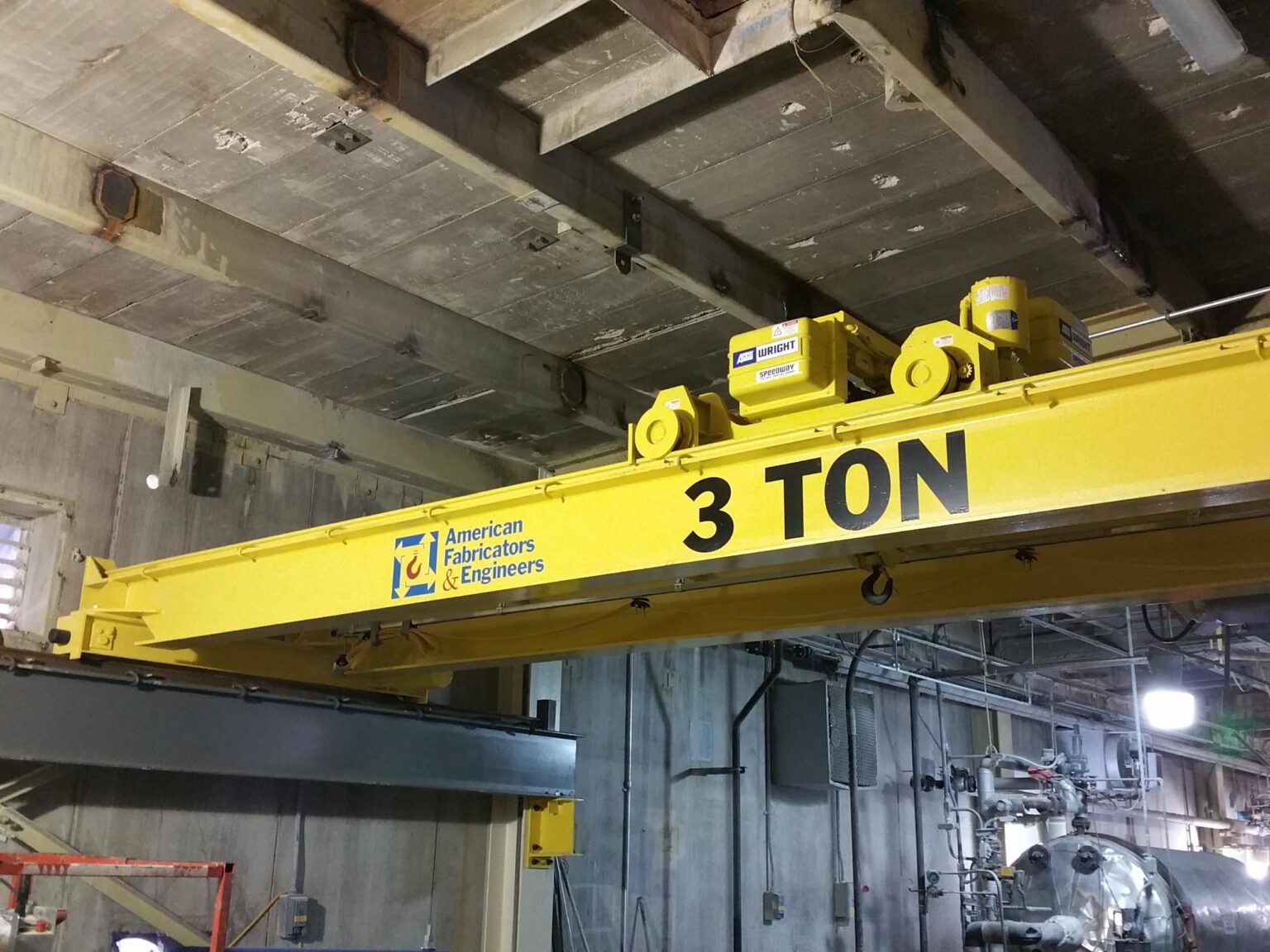 3 Ton Top Running Double Girder Bridge Crane with Acco Wright Speedway Top Running Hoist