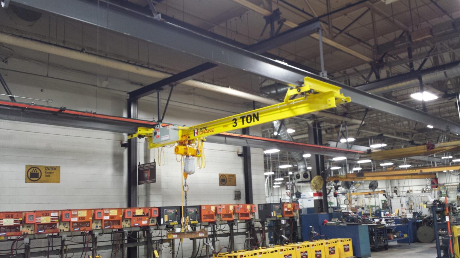 3 Ton Under Hung Patented Track Bridge Crane on Patented Track Runway