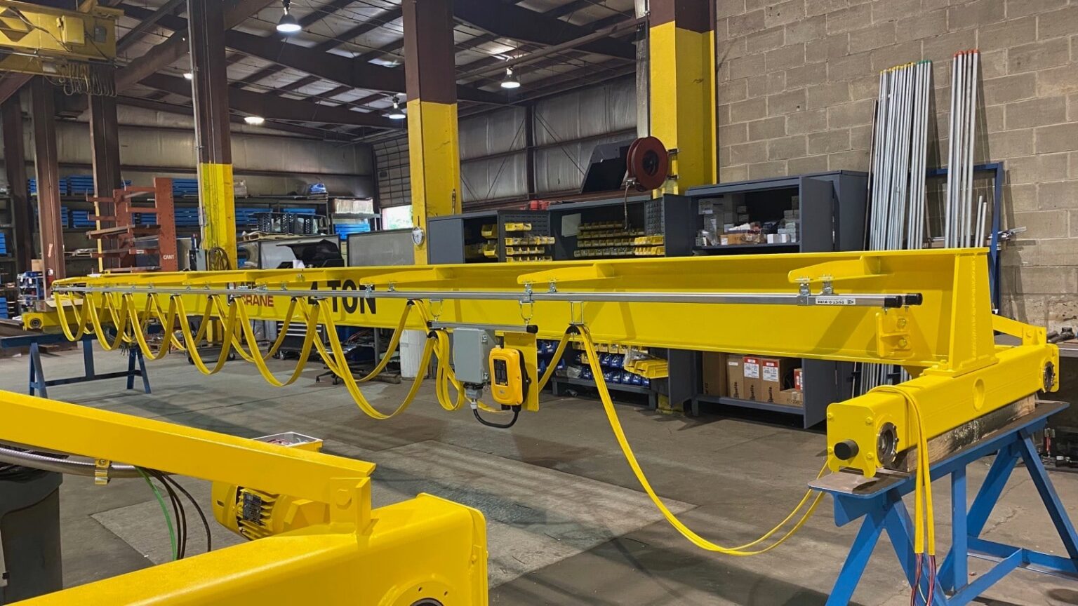 Walkaway Radio Controls on 4 Ton Top Running Single Girder Bridge Crane