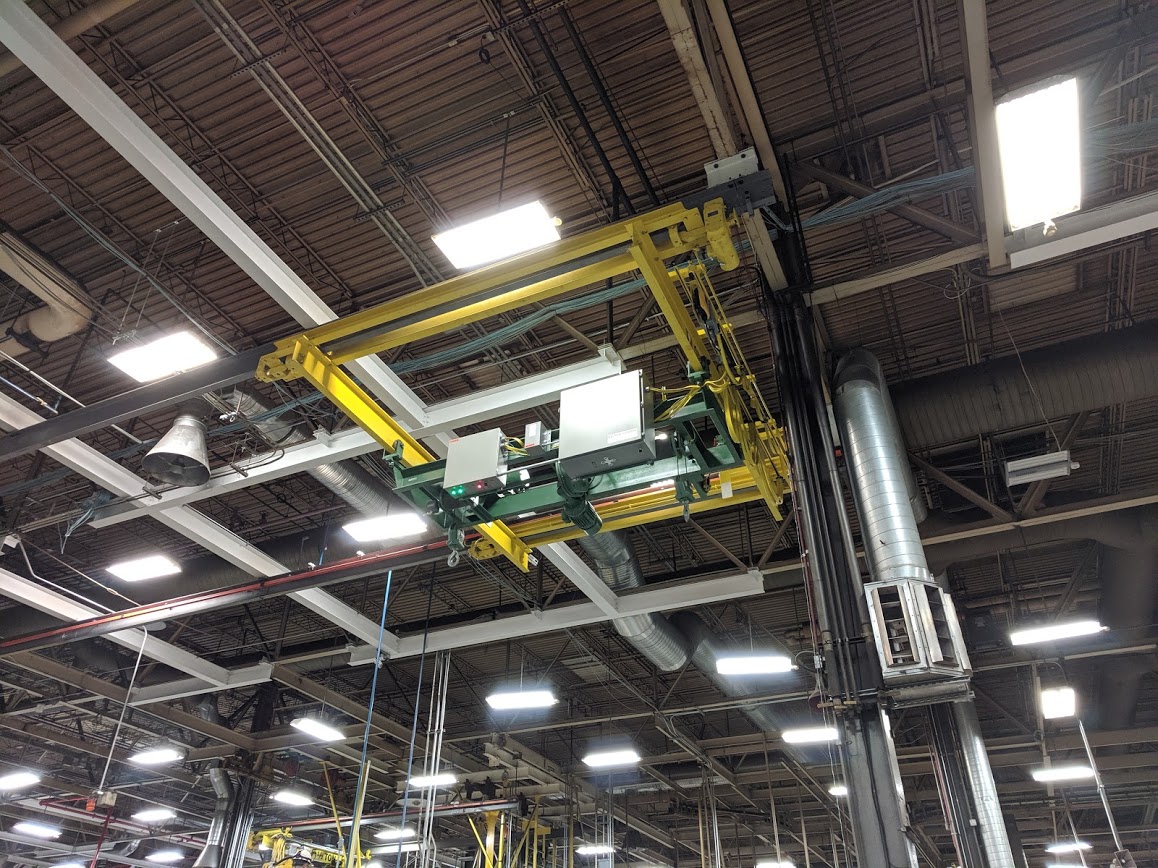 4 Ton Under Hung Double Girder Bridge Crane with PLC Controls