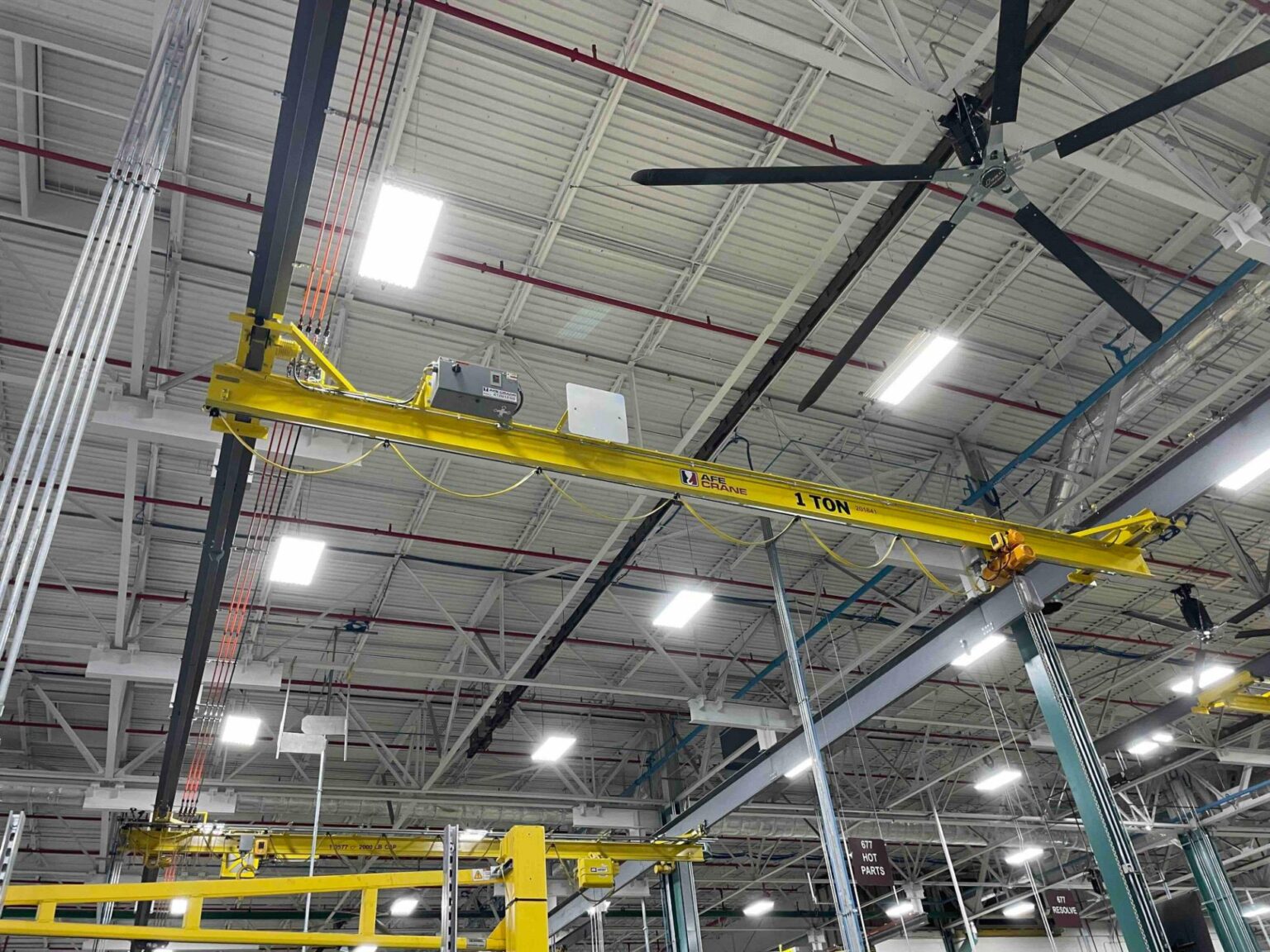 1 Ton Under Hung Bridge Crane with Anti-Collision and External Key Pad on the Control Box