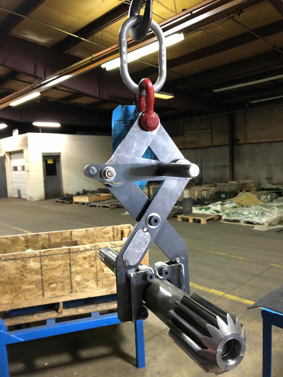 AFE Crane Custom Designed Shaft Below-the-Hook Lifting Device