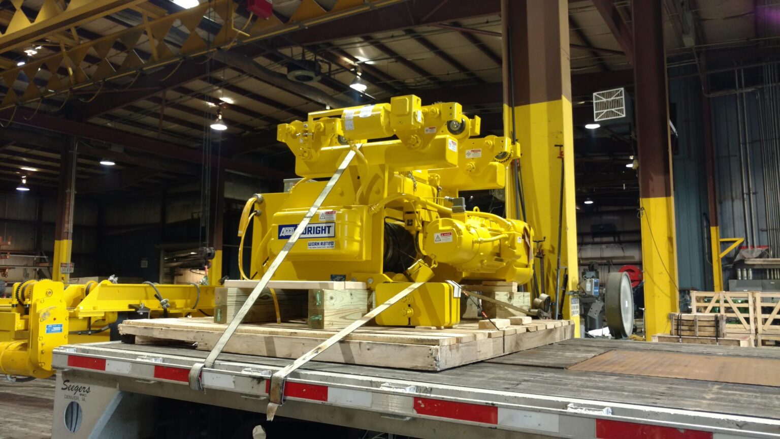 6 Ton Hot Metal Acco Wright Work-Rated Electric Wire Rope Hoist