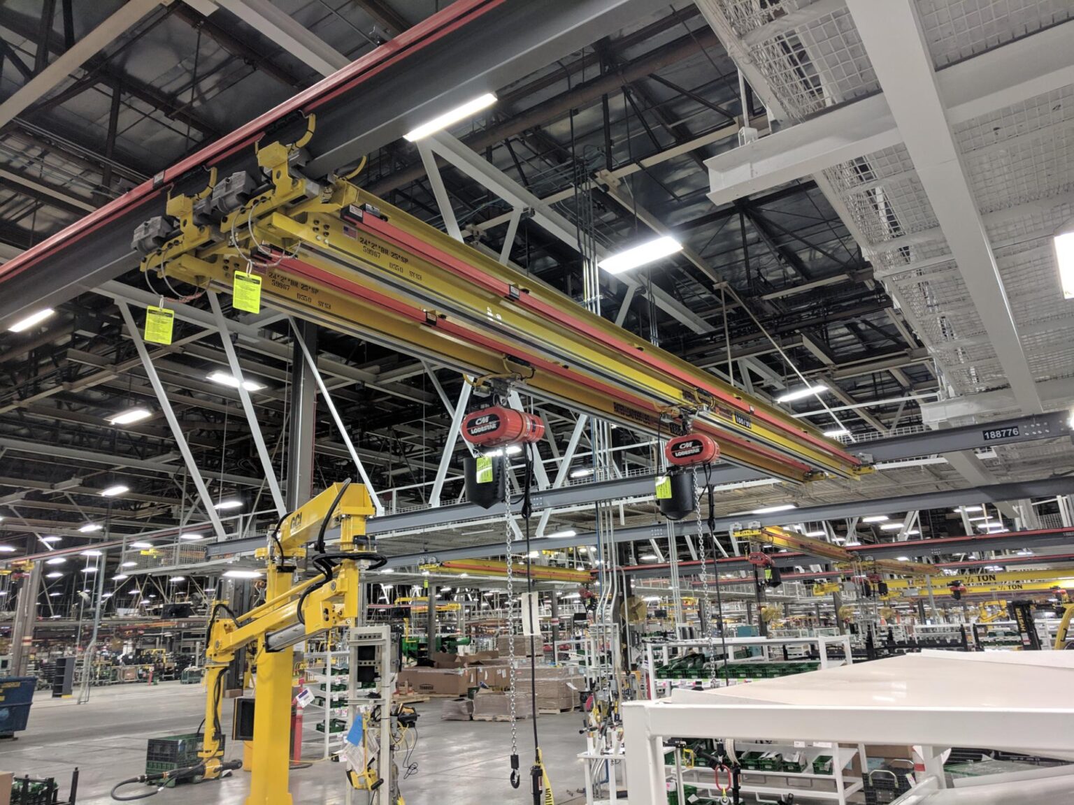 Unified Bridge Cranes with Acco-Louden Conductor Bar Bridge Electrification