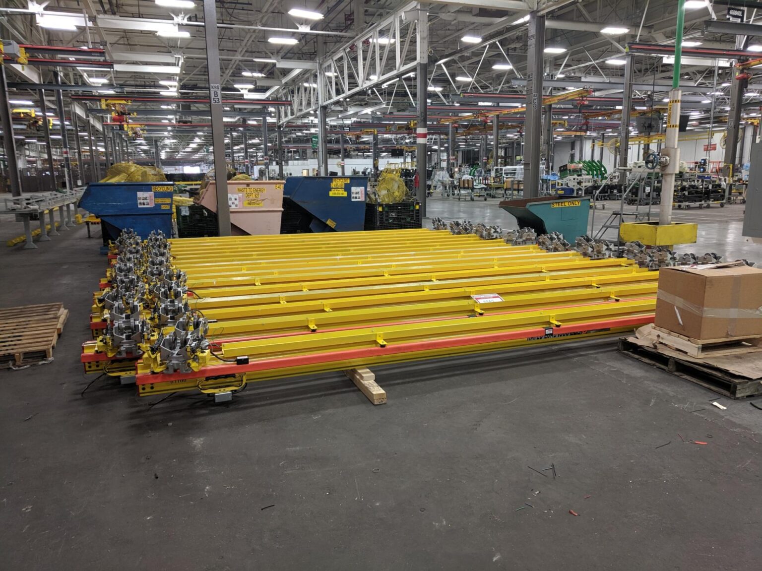 Unified Workstation Bridge Cranes with Patented Track End Trucks