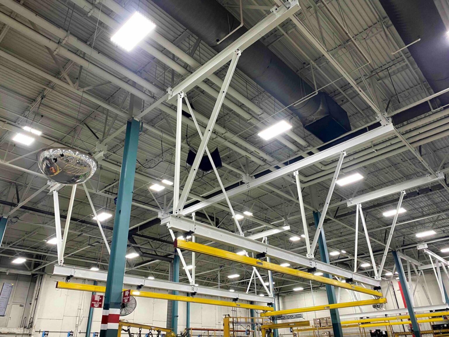 Ceiling Suspended Unified Workstation Bridge Crane System with AFE Built Support Steel