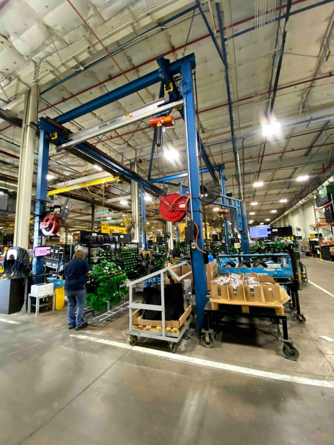 Gorbel Freestanding Workstation Bridge Crane System