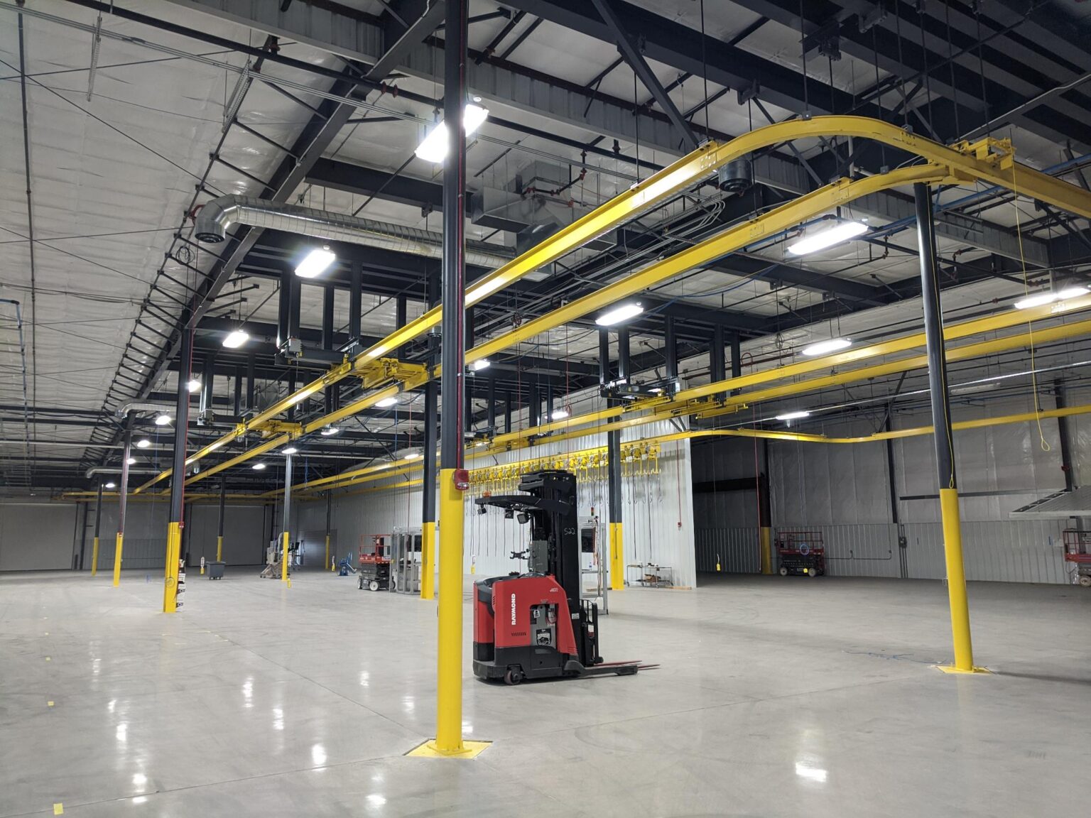 Large Patented Track Monorail System Designed, Built and Installed by AFE Crane