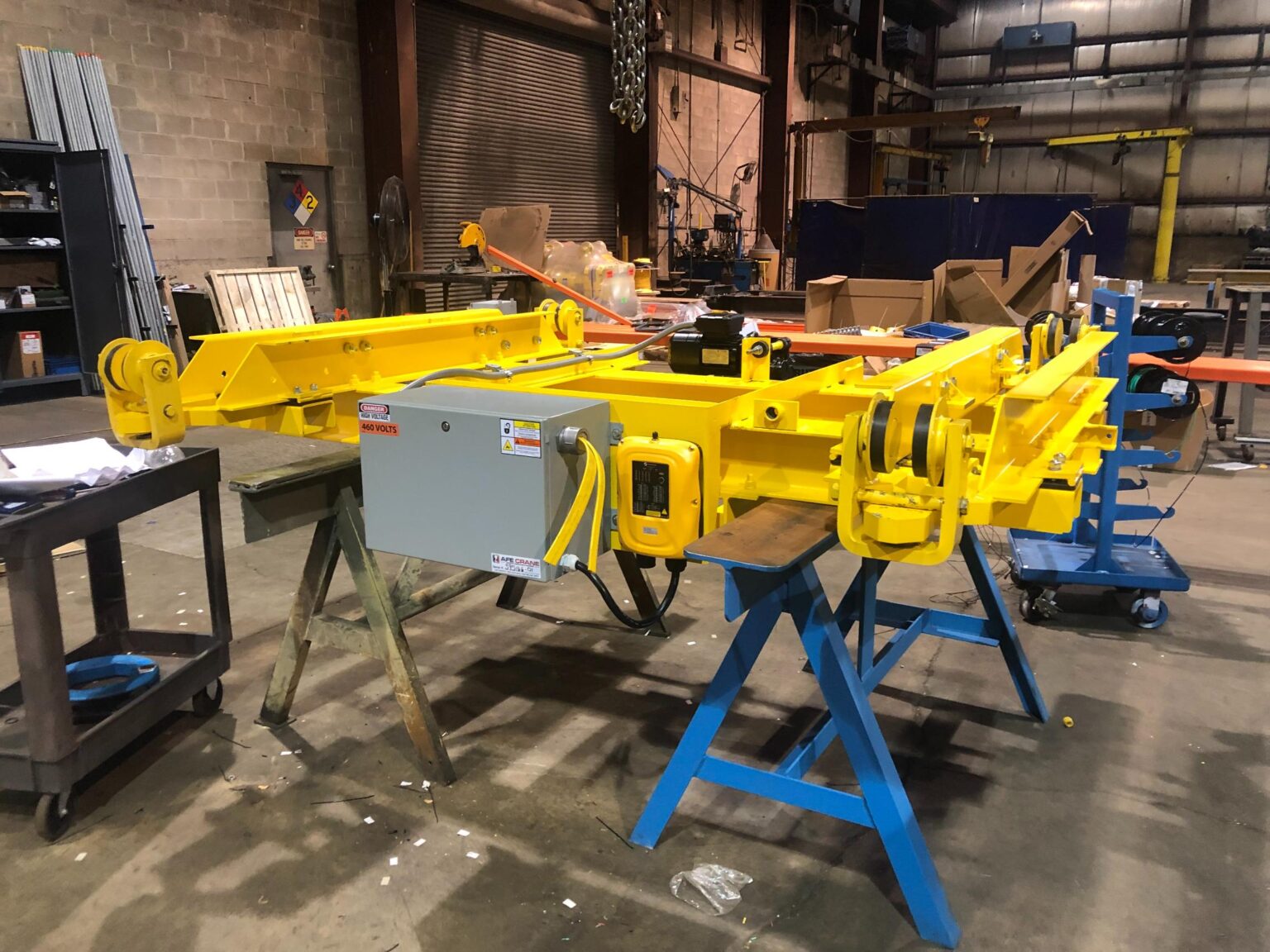 Under Hung Manipulator Carrier for Double Girder Bridge Crane