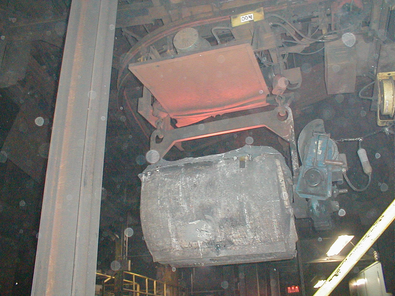 Hot Metal Foundry Monorail with Heat Shield