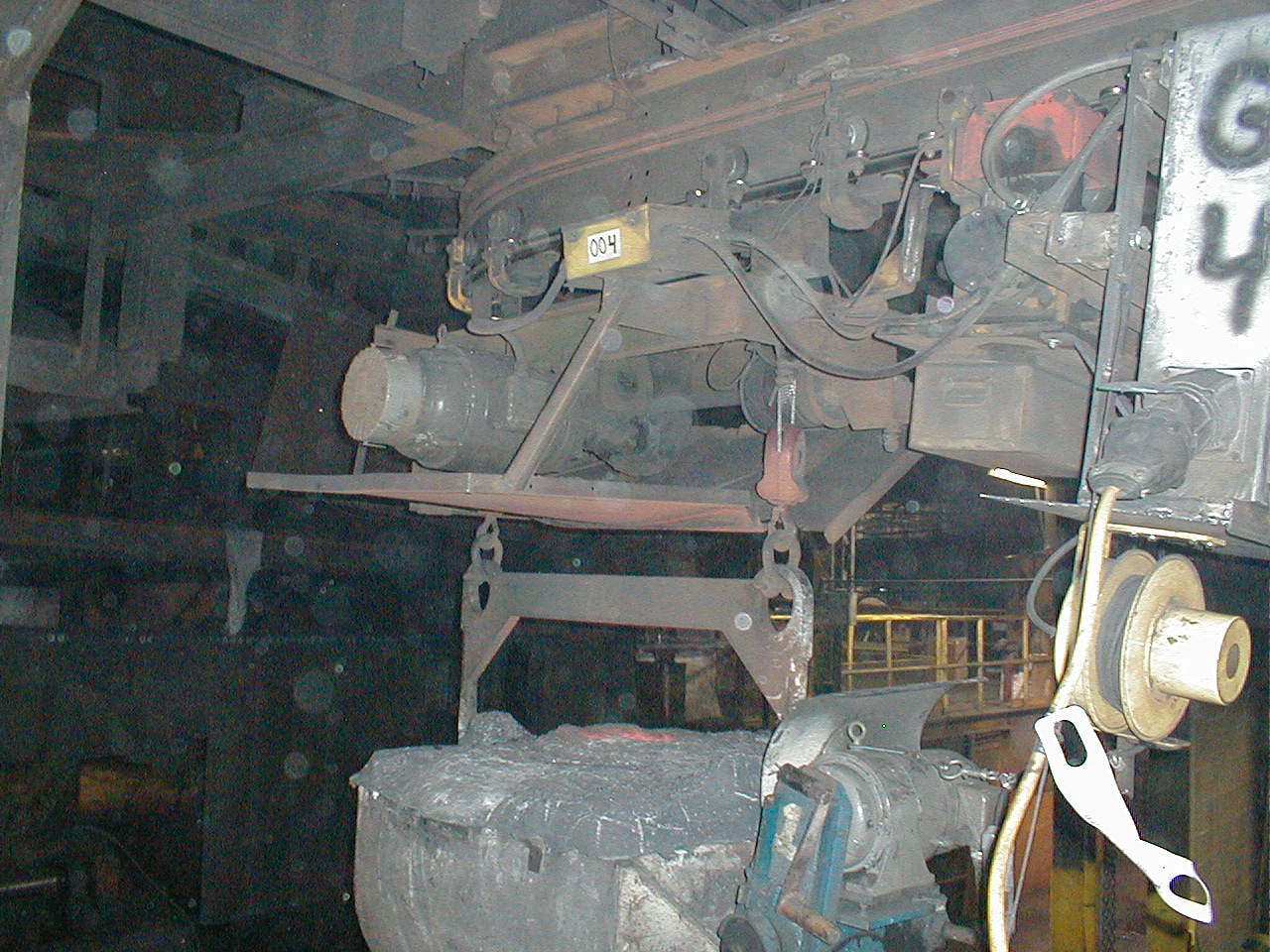 Hot Metal Foundry Monorail with Heat Shield