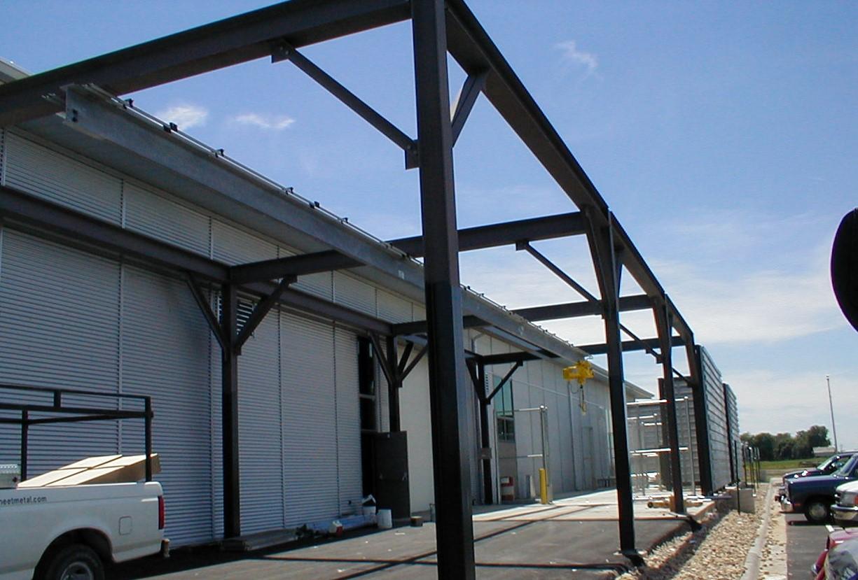 Outdoor Freestanding Monorail and Hoist