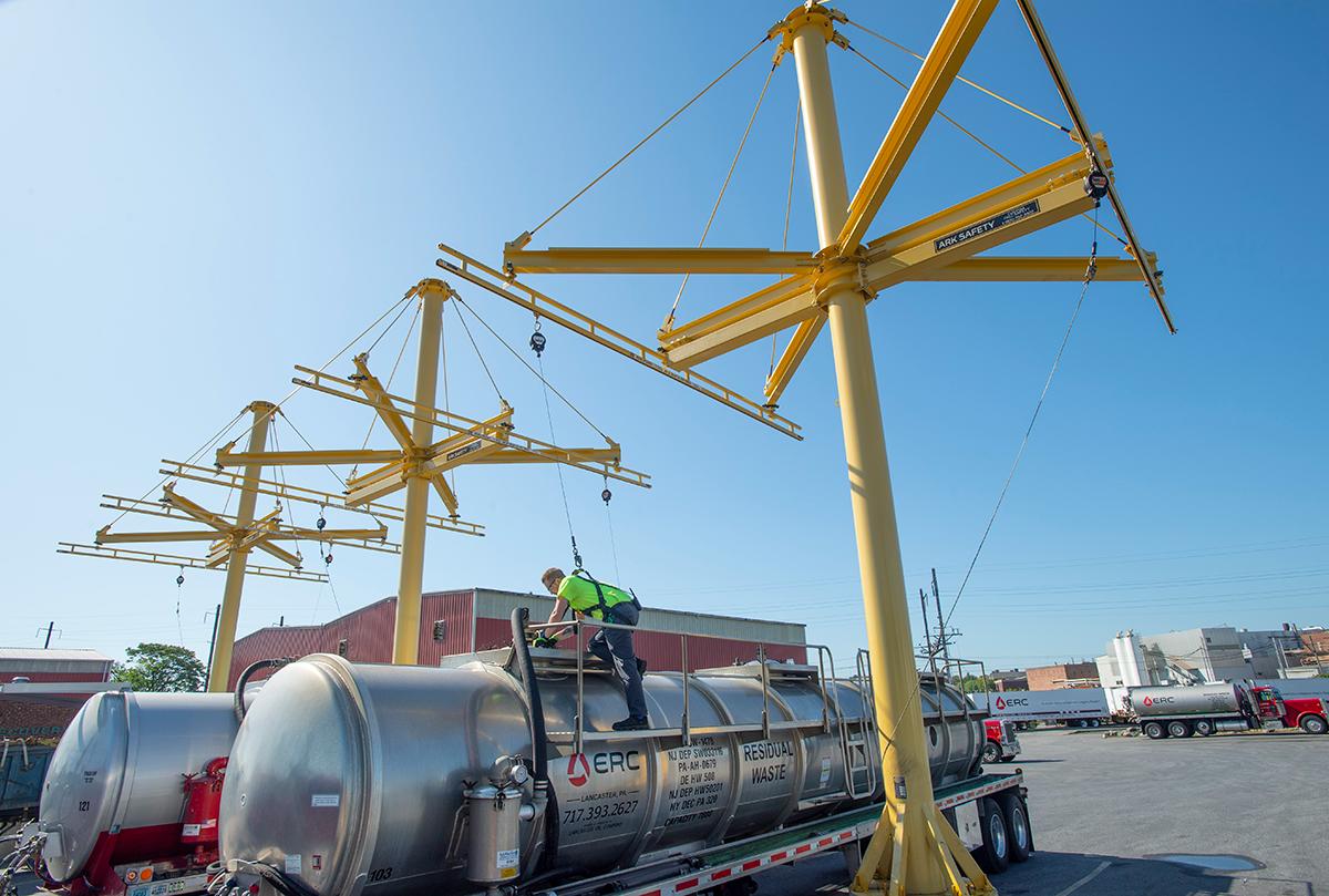 Rigid Lifelines Post Suspension Fall Protection Systems