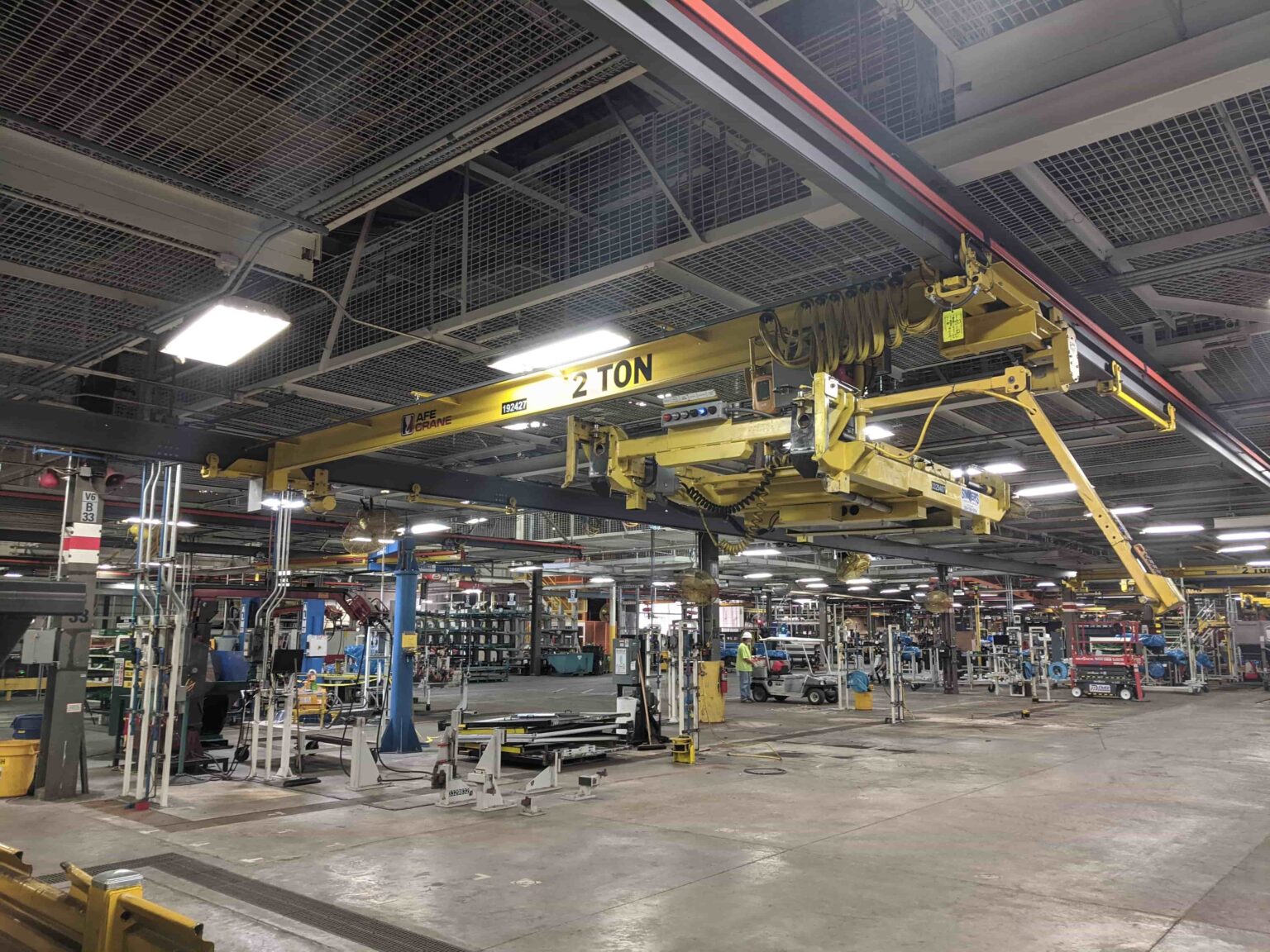 Under Hung Trolley Spacers for Crane Segregation