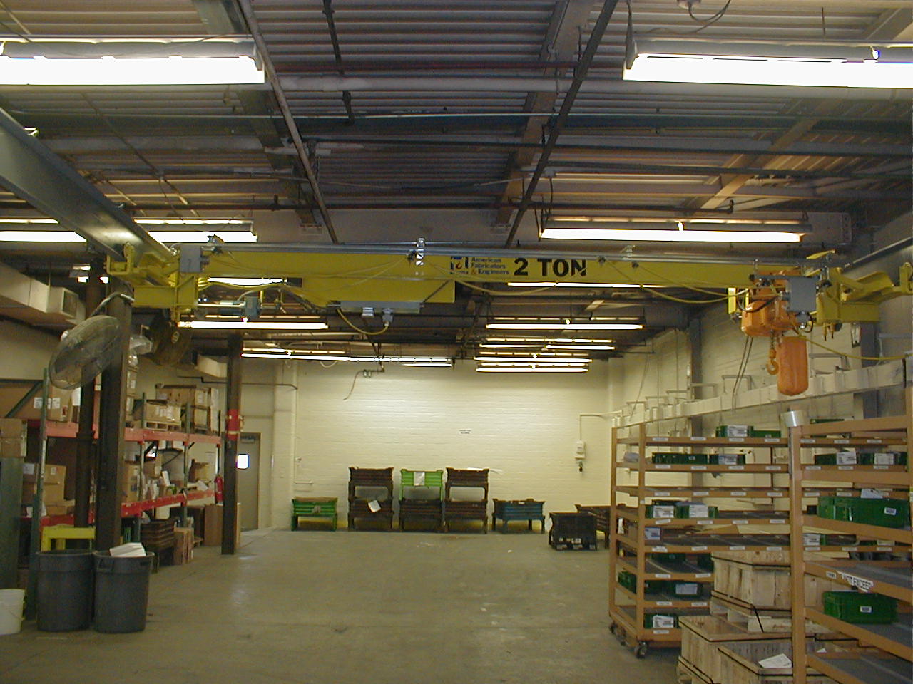 Zero Thread-to-Thread Bridge Cope on a 2 Ton Under Hung Bridge Crane