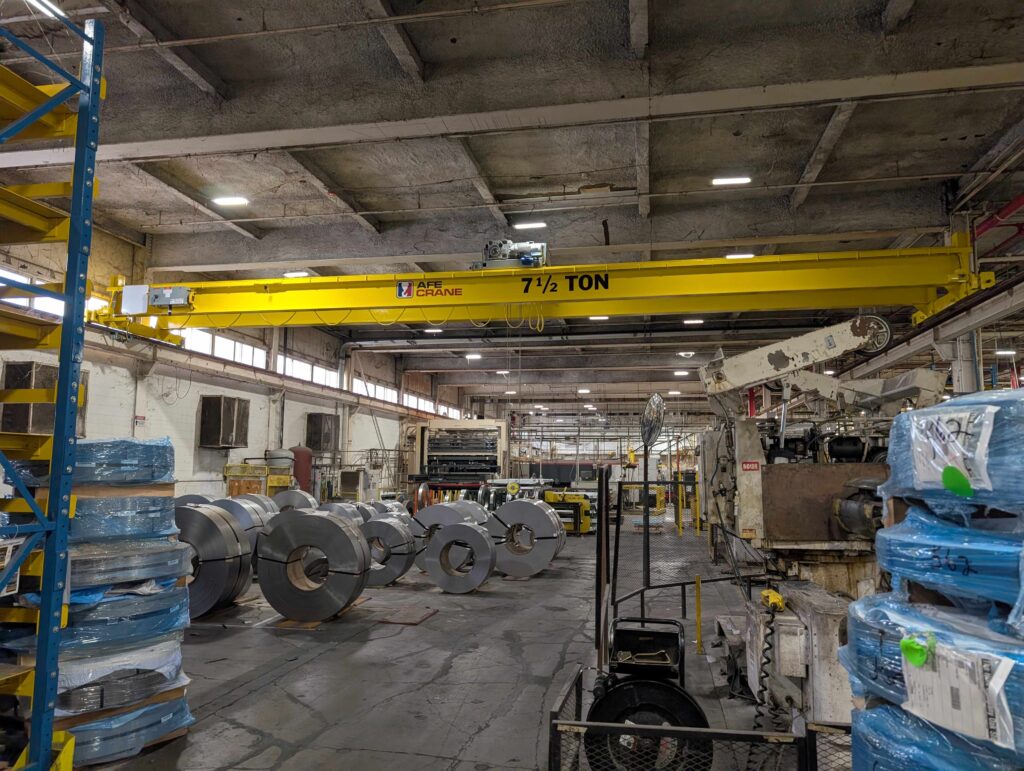 7.5 Ton Bridge Crane in Coil Manufacturing Enviroment
